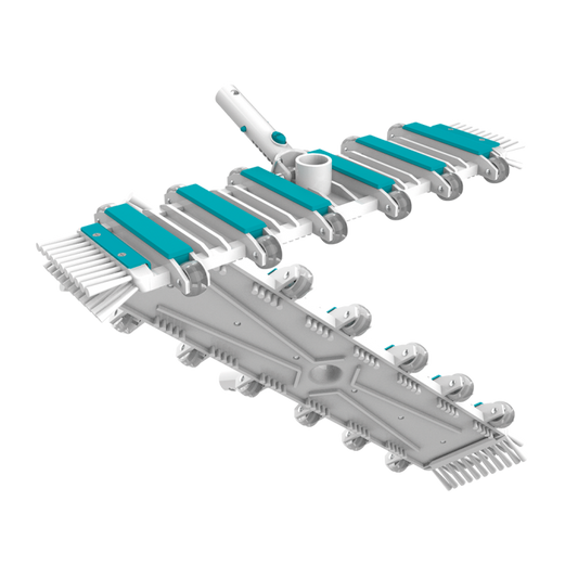 Bodensauger-Kopfteil mit 12 Rollen